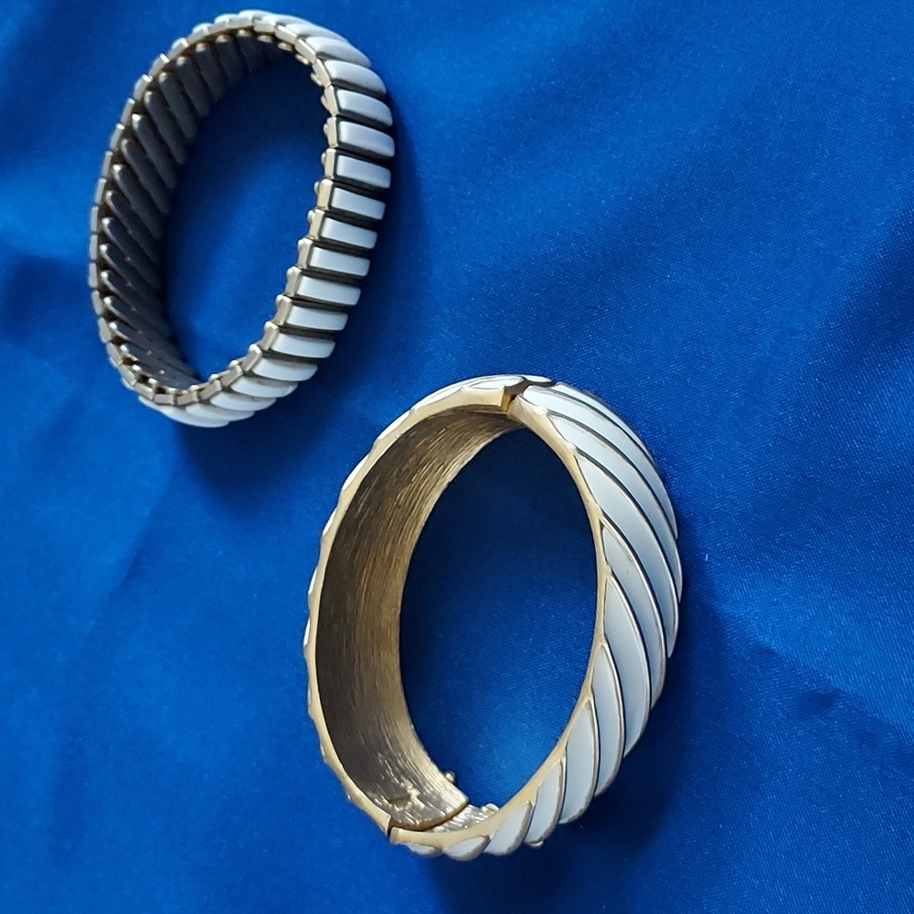Vintage Bergere and Trifari bracelets